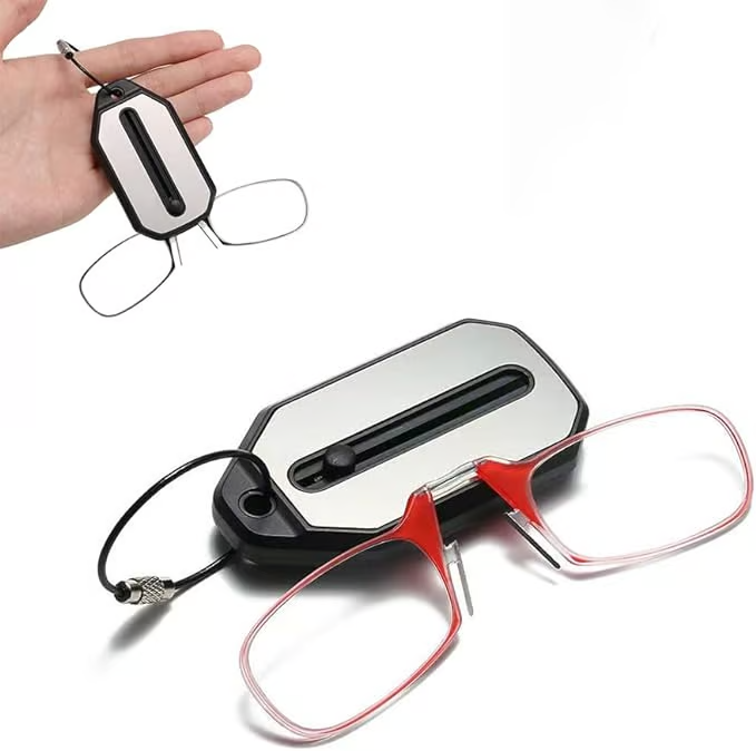 Reading Glasses with Keychain Case