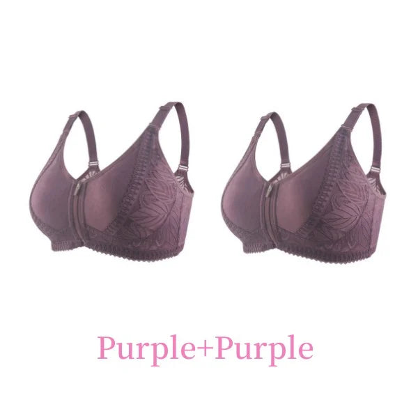 😍Buy 1 Get 1 Free Today🔥Front Zipper Full Cup Lift Bra