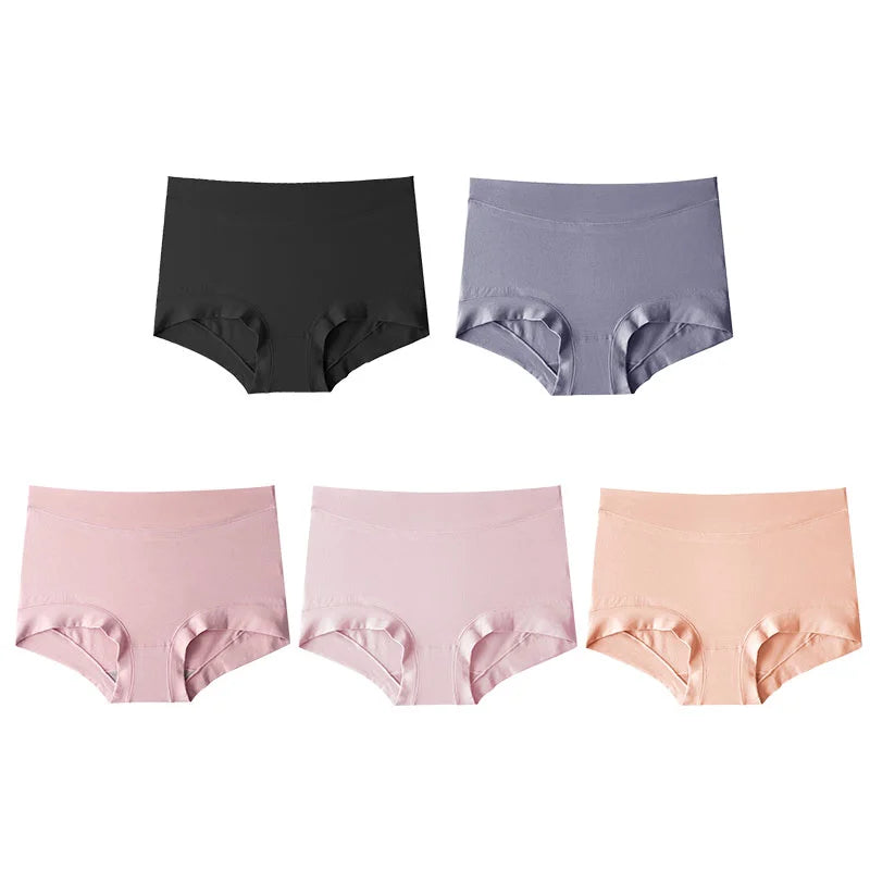 PAY 1 GET 3(3packs)🌸Women's Large Size High Waist Cotton Graphene Crotch Antibacterial Panties