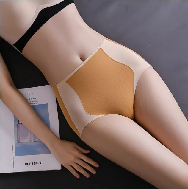 PAY 1 GET 4 PACKS🌸Color-block Traceless Hip-lifting Shaping Panties