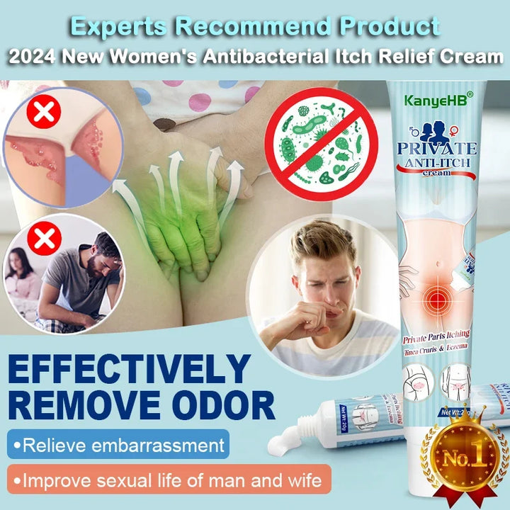 💥2024 Experts Recommend Product - New Upgraded Formula - Womens Antibacterial Itch Relief Cream【Permanent solution with no recurrence】