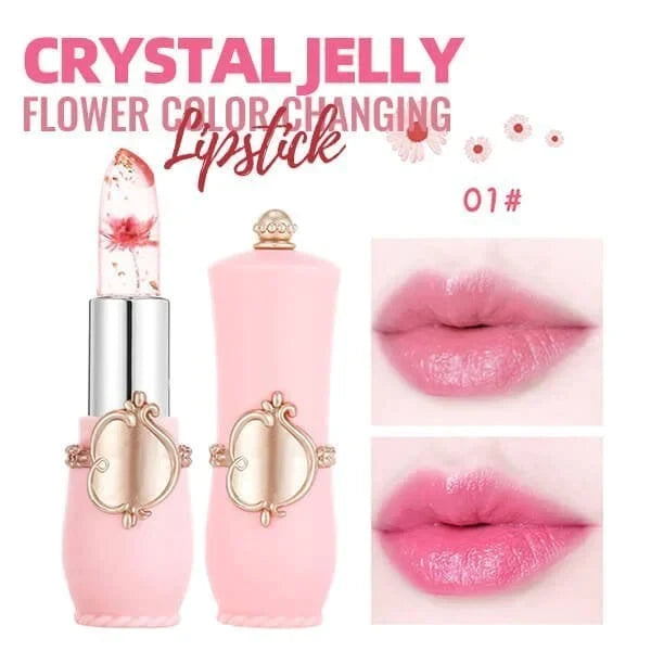 Crystal Jelly Flower Color Changing  Lipstick