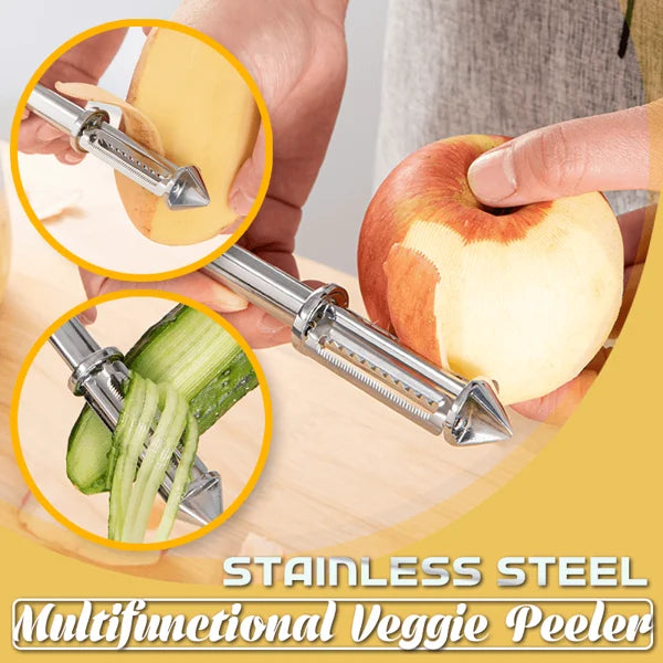 🎁2024-Christmas Hot Sale🎁Stainless steel Multifunctional Veggie Peeler - BUY MORE SAVE MORE