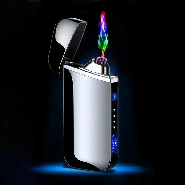 Electric Lighter With Plasma Arc Effect And Touch Sensing Lighting