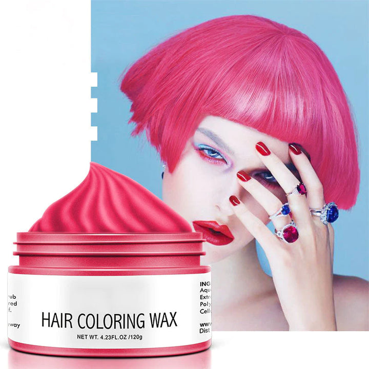 Color hair wax