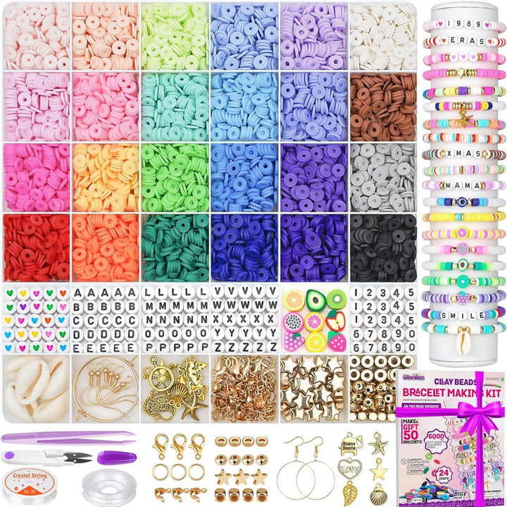 Early Christmas Sale- 49% OFF🎁 - Clay Beads Bracelet Making Kit