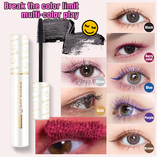 [Super amazing] Colored lengthening mascara, play with color slender and curl without smudging