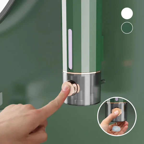 Wall mounted manual soap dispenser