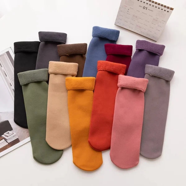 🔥2024 NEW Snugly Plush Winter Warm Socks (BUY 1 FREE 10)