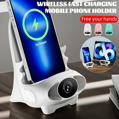 🤩Mini chair wireless fast charger multifunctional phone holder⚡️