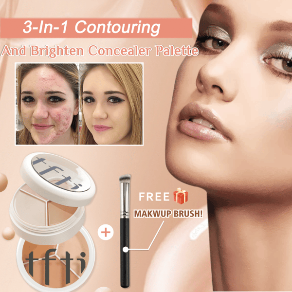 TIFITM 3-In-1 Contouring And Brighten Concealer Palette