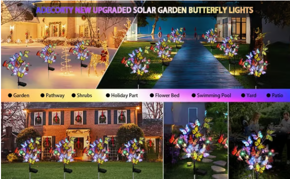 Solar Outdoor Butterfly Lights