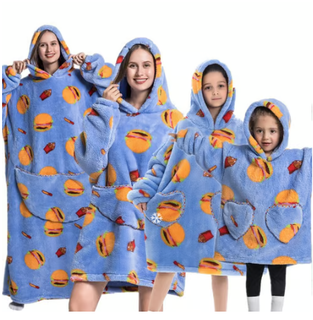 Super Warm and Cozy Wearable Blanket Hoodie