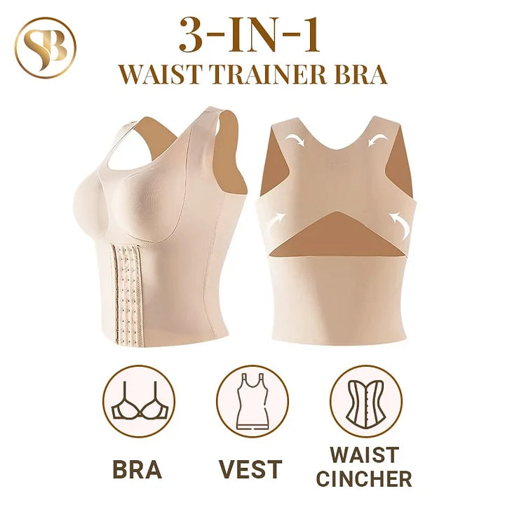 Historical Lowest Price-3-in-1 Waist Trainer Bra