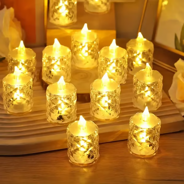 Crystal Flameless Candle Light