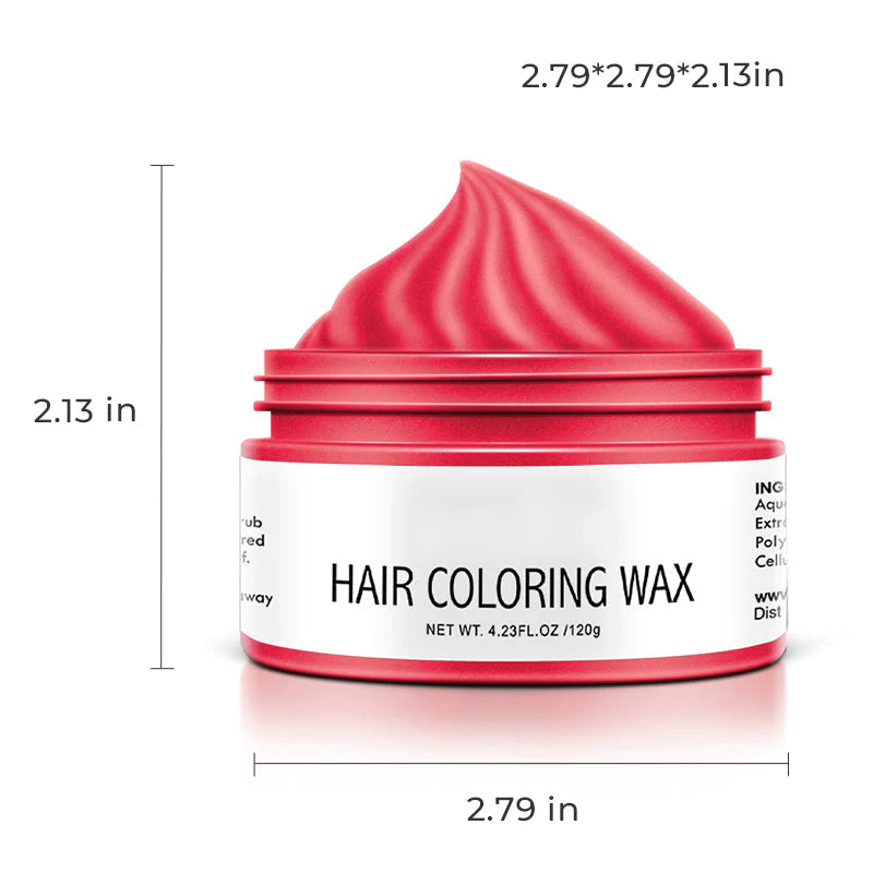 Color hair wax