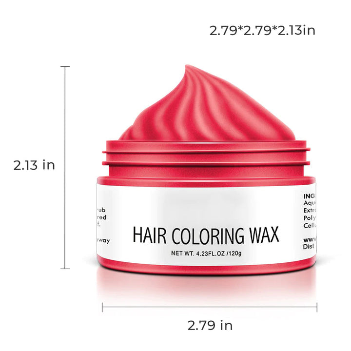 Color hair wax