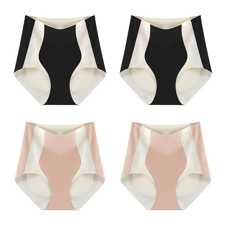 PAY 1 GET 4 PACKS🌸Color-block Traceless Hip-lifting Shaping Panties