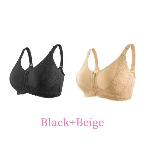 😍Buy 1 Get 1 Free Today🔥Front Zipper Full Cup Lift Bra