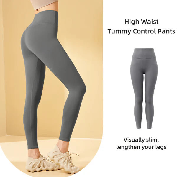 HIGH WAISTED TUMMY CONTROL SIDE POCKET SHAPING TRAINING LEGGINGS