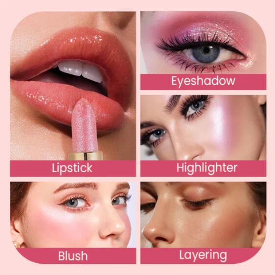 Diamond Lip Gloss Glitter Lipstick Waterproof