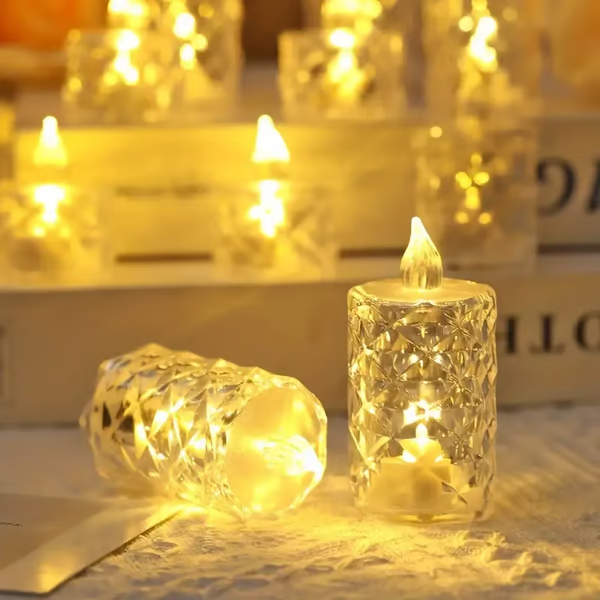 Crystal Flameless Candle Light