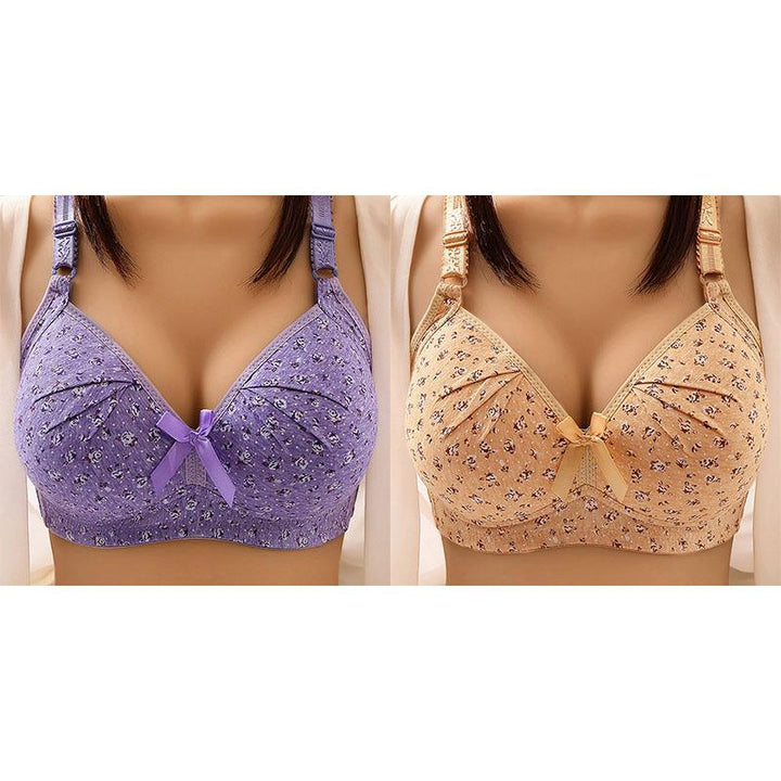 2024 NEW PLUS SIZE BRA WOMEN UNDERWEAR WIRE FREE COMFORT SOFT THIN BREATHABLE