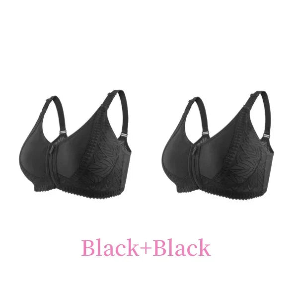 😍Buy 1 Get 1 Free Today🔥Front Zipper Full Cup Lift Bra