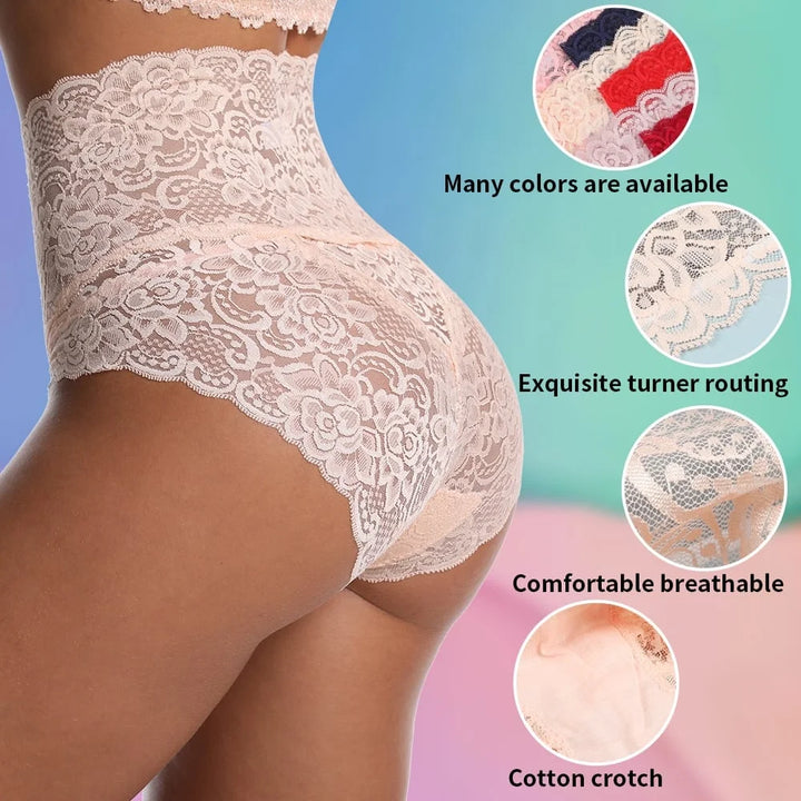 🔥Buy 5 Free 5(10PACKS)🔥 High Waist Sexy Premium Lace Panties-FREE SHIPPING