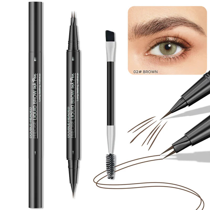 2 IN 1 DUAL ENDED EYEBROW PEN