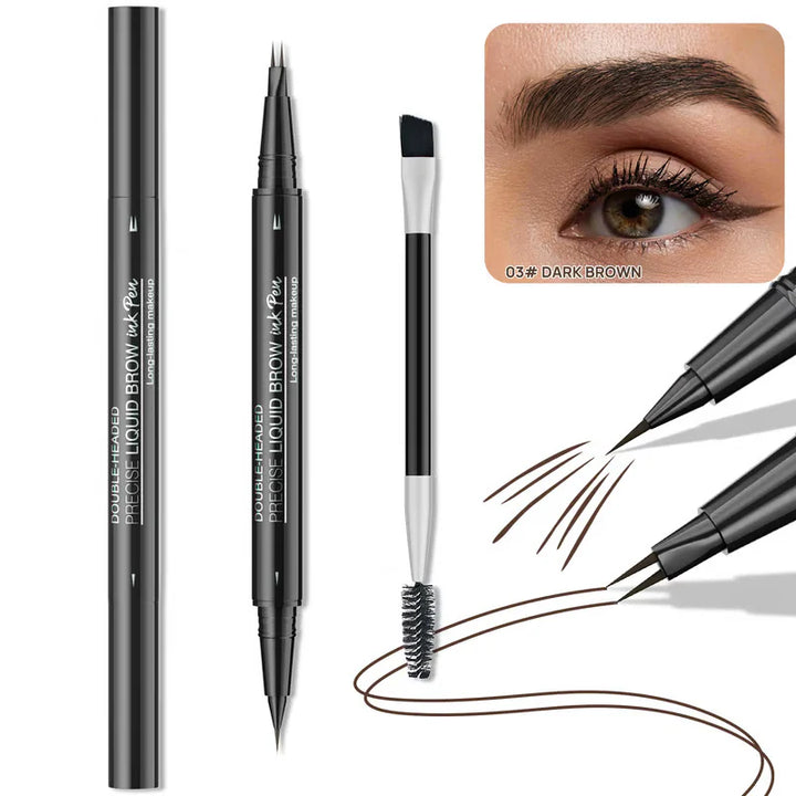 2 IN 1 DUAL ENDED EYEBROW PEN