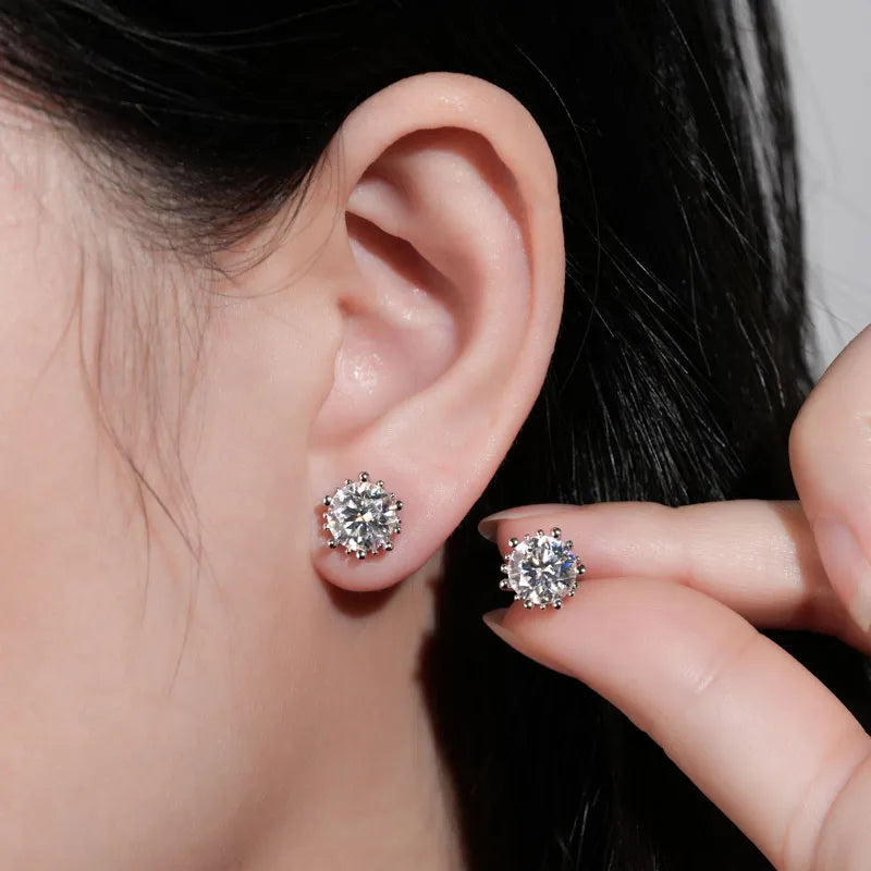 Fireworks Moissanite Stud Earrings (4.0 ct.tw.)