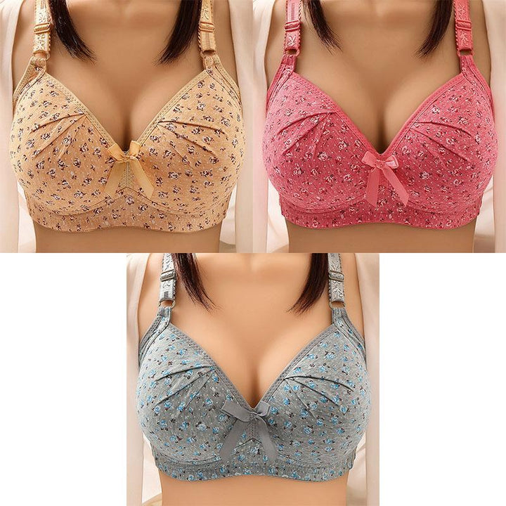 2024 NEW PLUS SIZE BRA WOMEN UNDERWEAR WIRE FREE COMFORT SOFT THIN BREATHABLE