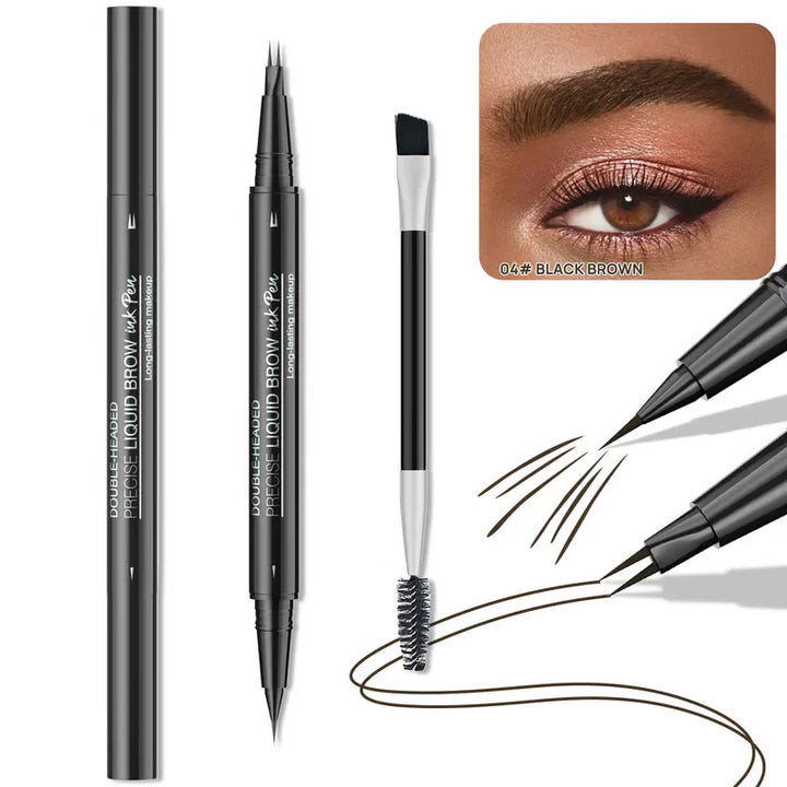 2 IN 1 DUAL ENDED EYEBROW PEN