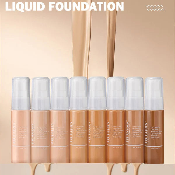 🔥 Professional Makeup Concealer Liquid Foundation