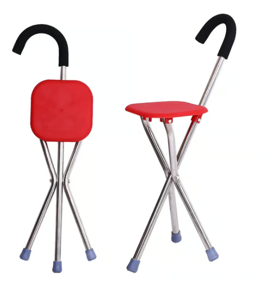 German elderly crutch stool