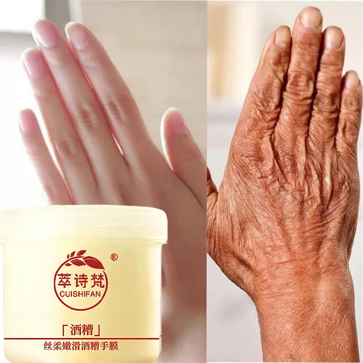 Whitening and nourishing wine lees hand mask