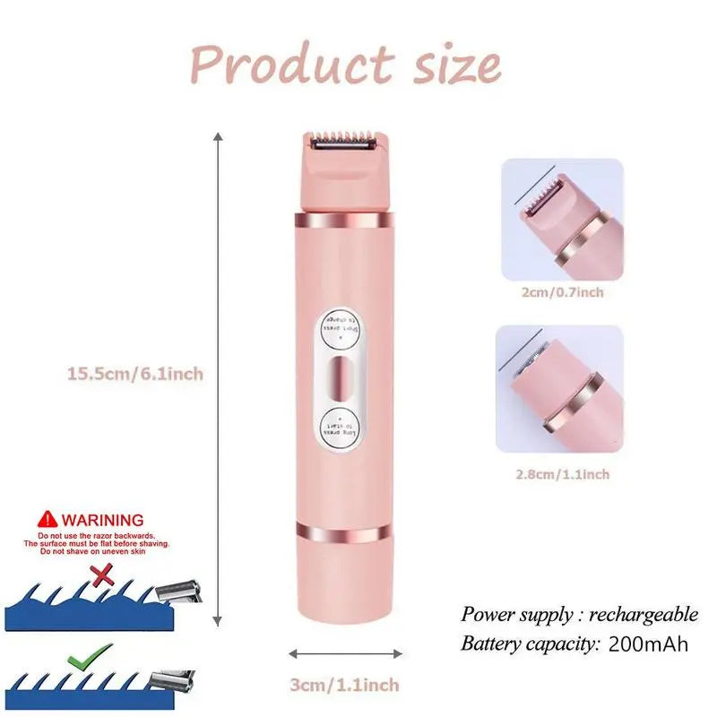 2 in 1 Electric Shaver for Women