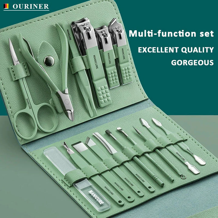 PORTABLE 16PCS MANICURE KIT