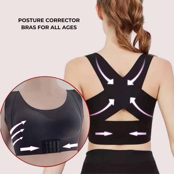 Front Closure Support Posture Corrector Bra