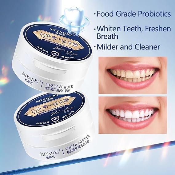 Teeth Whitening Powder - 50g Probiotics Tooth Powder