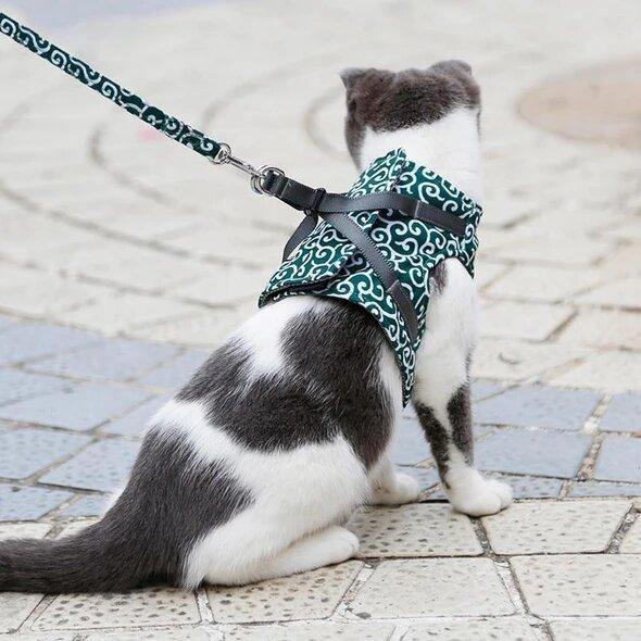 🔥Clearance Sale 48% OFF🔥Cat Dogs Vest Harness and Leash Anti-break Away Chest Strap Cat Clothes