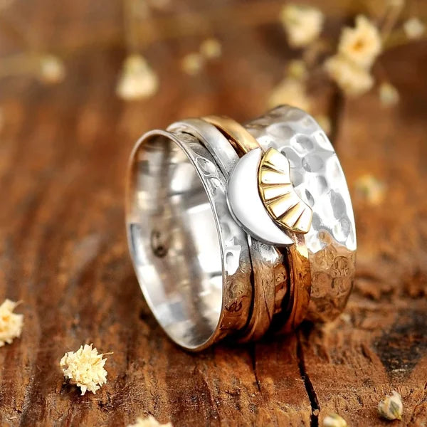 🎁Sun and Moon Spinner Ring ''Thank you for always being by my side''💕