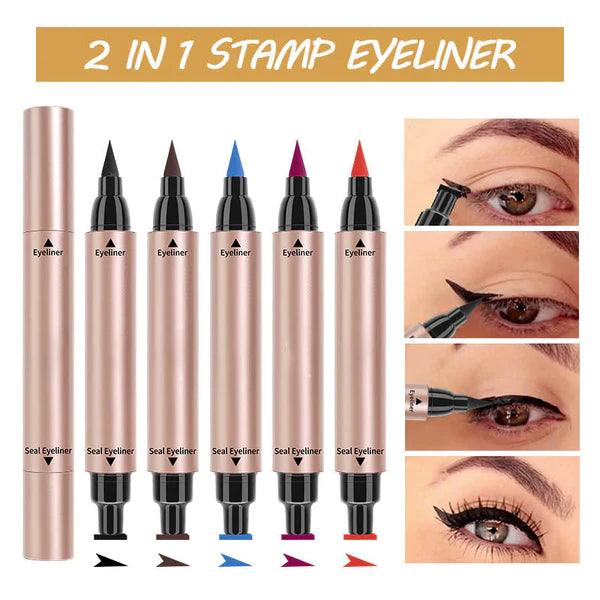 🎅Buy 1 get 1 free | Double triangular liquid eyeliner