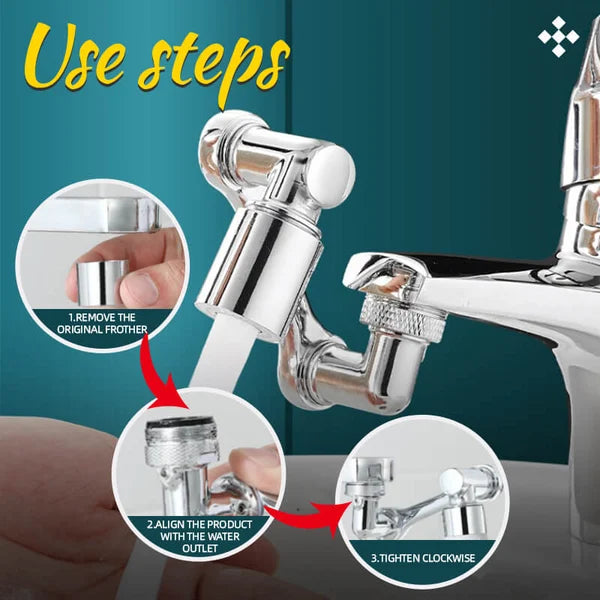 Universal 1080° Swivel Robotic Arm Swivel Extension Faucet Aerator