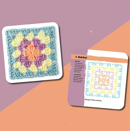 [50 Mix & Match Designs]The Granny Square Card Deck