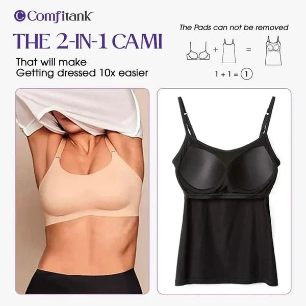 Hot sale Women Tank Top with Built in Bra Camisole