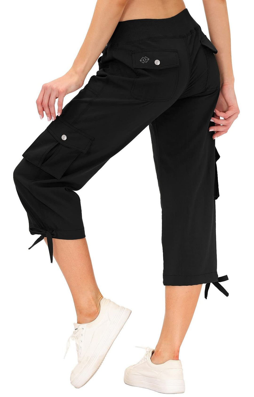 Womens Quick-Drying Outdoor Sports Loose Casual Capri Pants