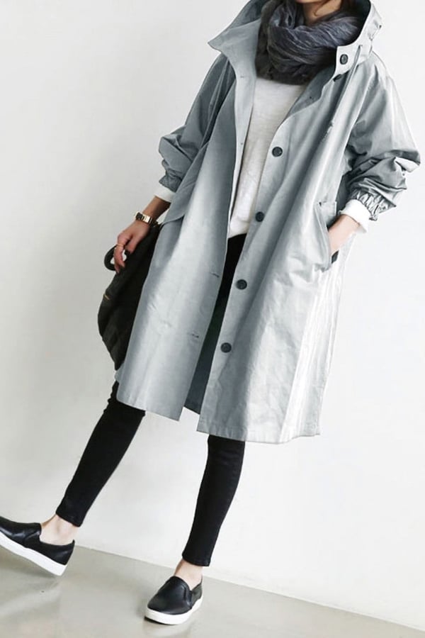 🔥 Last Day 49%OFF🔥 Hooded Trench Coat