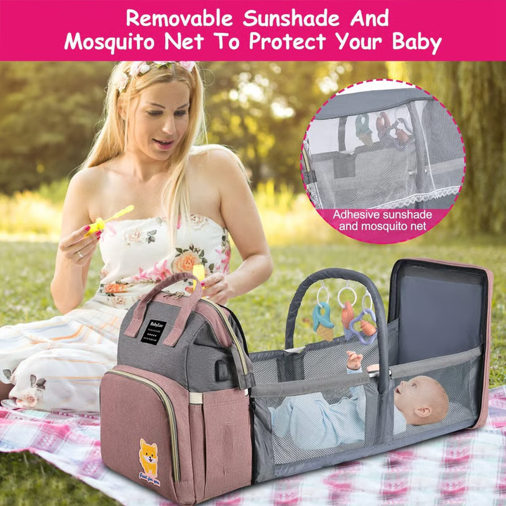 Multi-functional Portable Crib Mum Bag